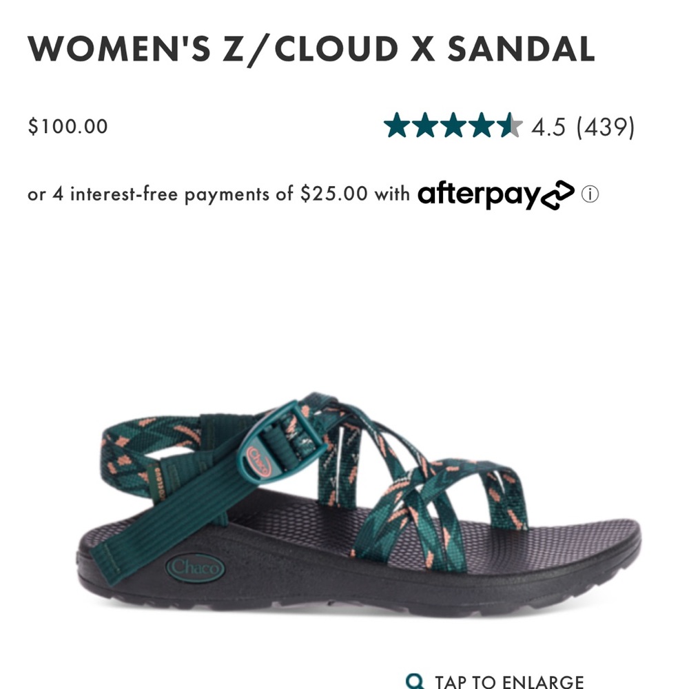 Chacos Women’s Z/Cloud X Sandal - blue, like new